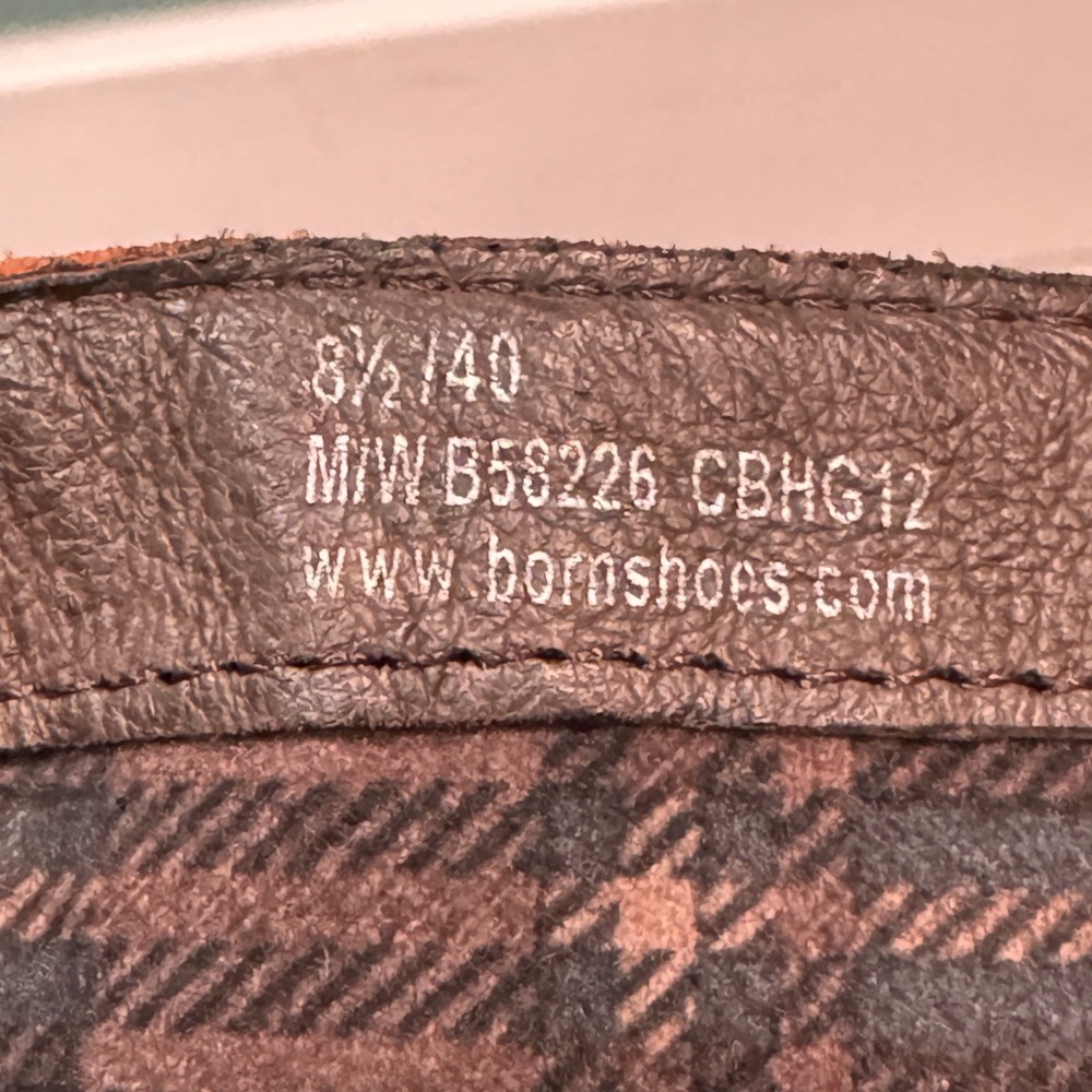 BORN NURI boots harness booties vintage rust leather heeled brown women’s 8.5 - Picture 11 of 12